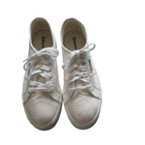 Superga ACOTW White Platform Sneakers 9 - Picture 2 of 7